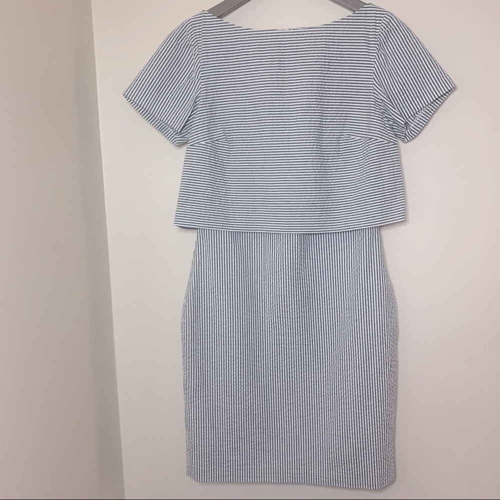 Banana Republic Seersucker Dress sz6